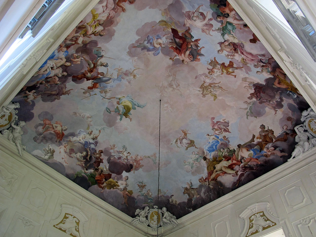 Palazzo Capponi, soffitto dello scalone